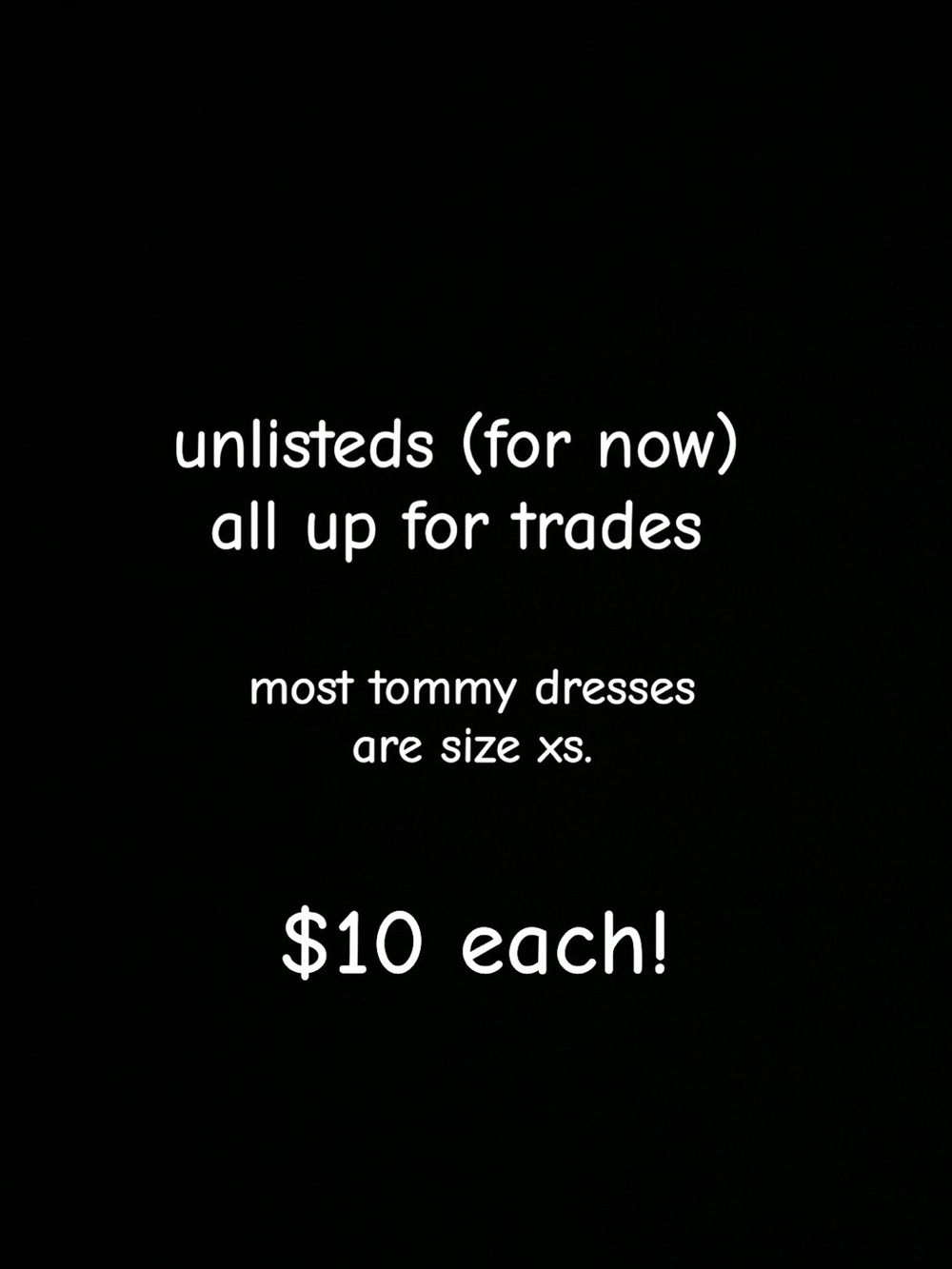 unlisteds for trades